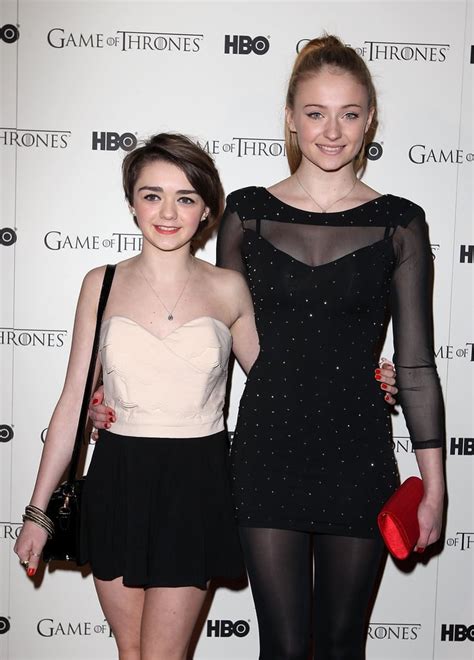 Maisie And Sophie Were All Smiles At A Game Of Thrones Dvd Premiere