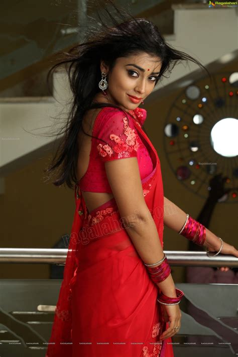 Shriya Saran Latest Hot Navel And Cleavage Show In Saree Photos