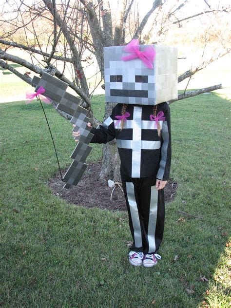 Minecraft Skeleton Head Costume