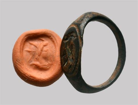Ancient Roman Bronze Important Seal Ring Depicting A Bust Catawiki