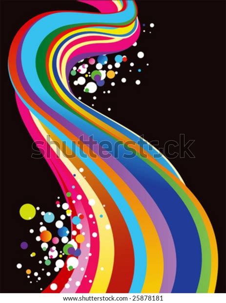 Rainbow Background Splotchy Circles Stock Vector Royalty Free