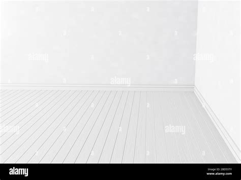 Blank White Interior Room Background Empty White Walls Corner And