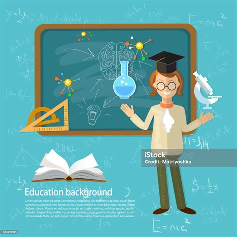 Education Back To School Student Studying Open Book Stock Illustration