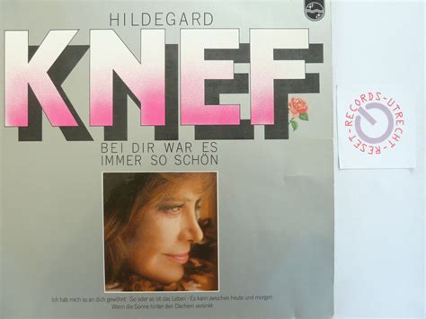 Hildegard Knef Bei Dir War Es Immer So Schon Reset Records Utrecht