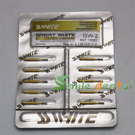 Ss White® Great White® Gold Series Carbide Burs China Dental Carbide
