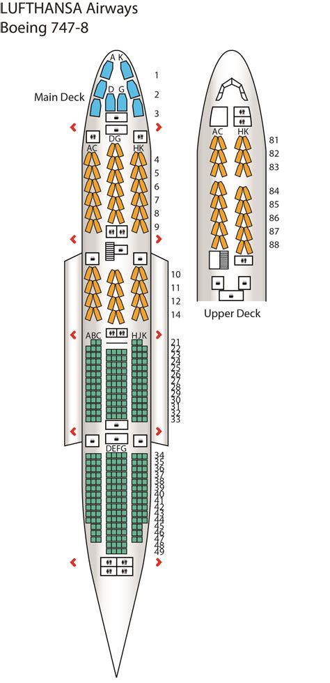 Boeing 747 8i Lufthansa Seat Map