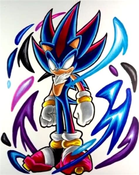 Dark Sonic And Dark Shadow Fusion