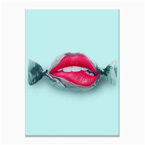 Candy Lips Canvas Print By Jonas Loose Fy