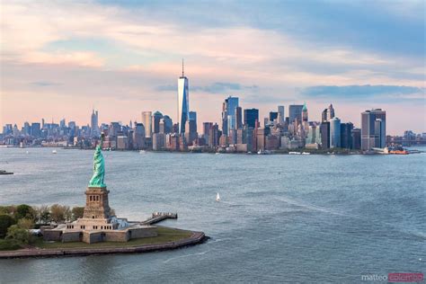 Matteo Colombo Travel Photography Aerial Of The Statue Of Liberty And