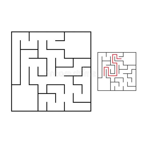 Easy Maze Game For Kids Puzzle For Children Labyrinth Conundrum