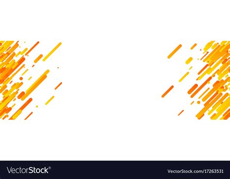 Orange Abstract Banner On White Royalty Free Vector Image