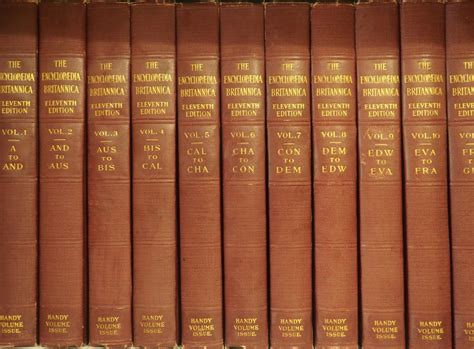 The Encyclopædia Britannica 11th Edition 1910 Encyclopædia Fortuita