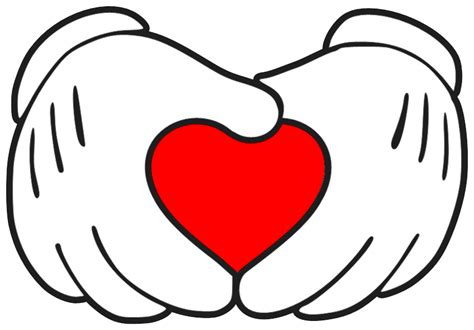 Mickey Heart Hands Svg Eps Png Files Digital Download