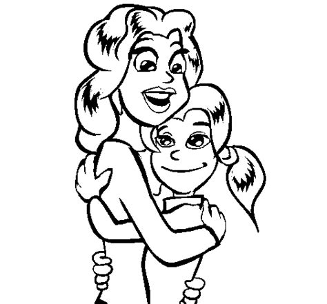Mom And Daughter Coloring Pages Coloring Home