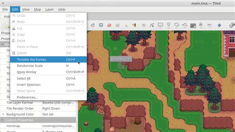 Add Scripted Actions To The Menu Tiled Map Editor By Thorbjørn Lindeijer