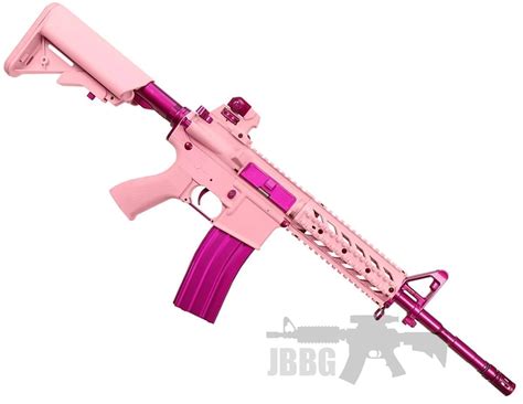 Femme Fatale Ff15 Pink Raider M4 Ris Aeg Airsoft Gun Limited Edition Just Bb Guns