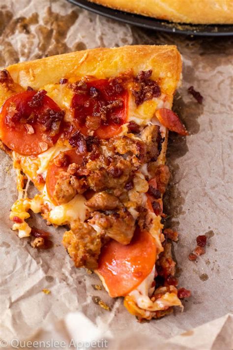 You can use any variation of meat and toppings, just ensure all the meat is i've plugged this recipe into myfitnesspal recipe importer and the nutritional numbers versus yours are way off. Meat Lovers Pizza ~ Recipe | Queenslee Appétit