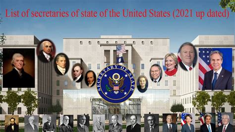 list of secretaries of state of the united states 2021 up dated youtube