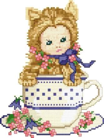 Ems design offers high quality counted cross stitch charts and machine embroidery patterns. Cross Stitch Corner | Ellen Maurer-Stroh - Kitten Baby