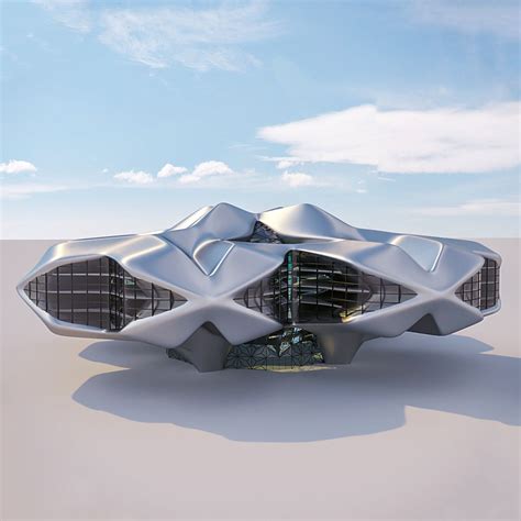 3D urban Futuristic building 14 | CGTrader