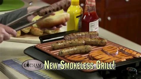 Gotham steel smokeless grill, as seen on tv, is a device that uses a unique method of grilling your favorite foods indoors, without the inconvenience of having to put up with smoke filling the interiors of your entire home. Griddle TV Commercials - iSpot.tv