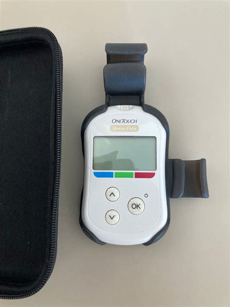 Onetouch Verio Flex Blood Glucose Meter Monitor With Carrying Case One