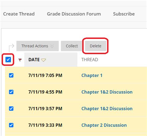 How To Delete An Entry On Blackboard