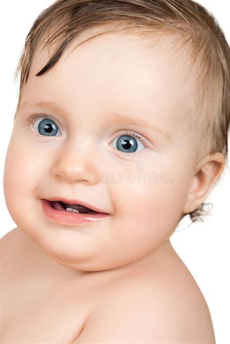 Baby Portrait On White Stock Photo Image Of Female Little 50478632