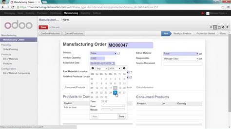 Odoo MRP Üretim Yönetimi 3 4 Üretimlerini Planla YouTube