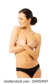 Nude Woman Covering Her Breast Stock Photo 234353947 Shutterstock