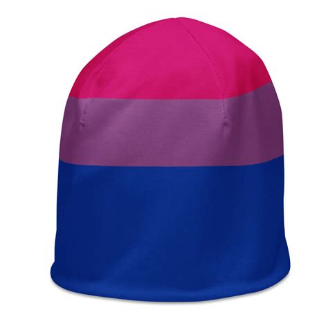 65 Mcmlxv Lgbt Bisexual Pride Flag Print Beanie Skullcap Ebay