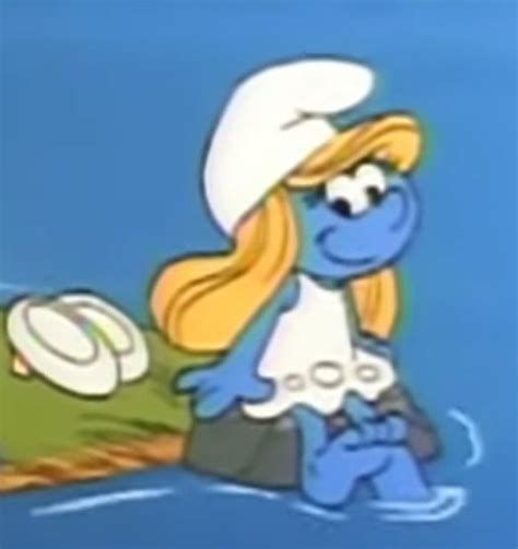 Smurfette From Episode The First Word Of Baby Smurf Smurfette