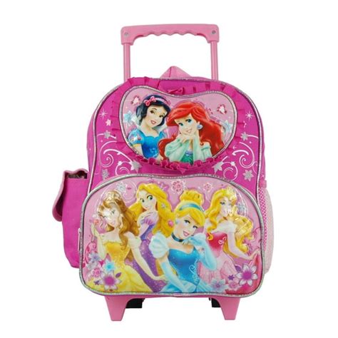 Disney Small Rolling Backpack Disney Princess Pink 12 Heart