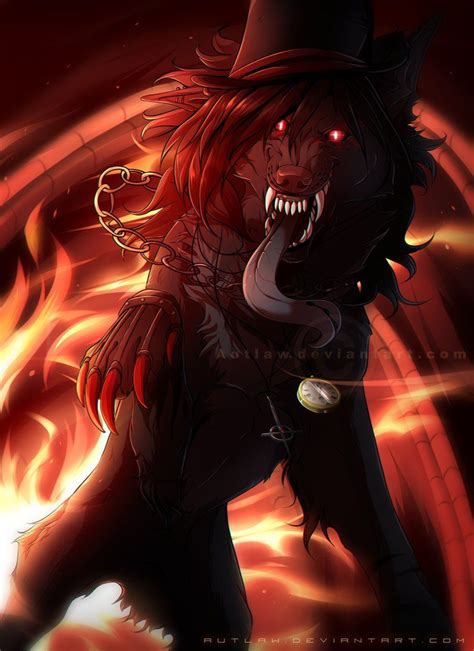 Waking The Demon Shadow Wolf Anime Wolf Drawing Wolf Art