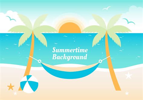 Free Flat Summer Vector Background 155930 Vector Art At Vecteezy