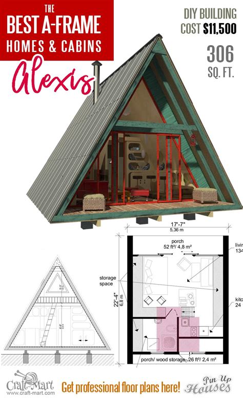 217 Small A Frame House Floor Plans Alexis 1 Craft Mart