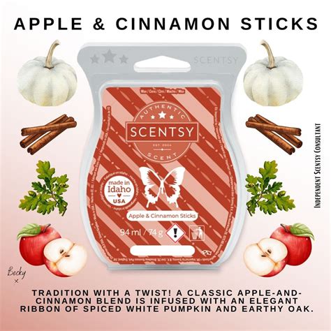 Apple And Cinnamon Sticks Scentsy Bar The Candle Boutique Scentsy Uk
