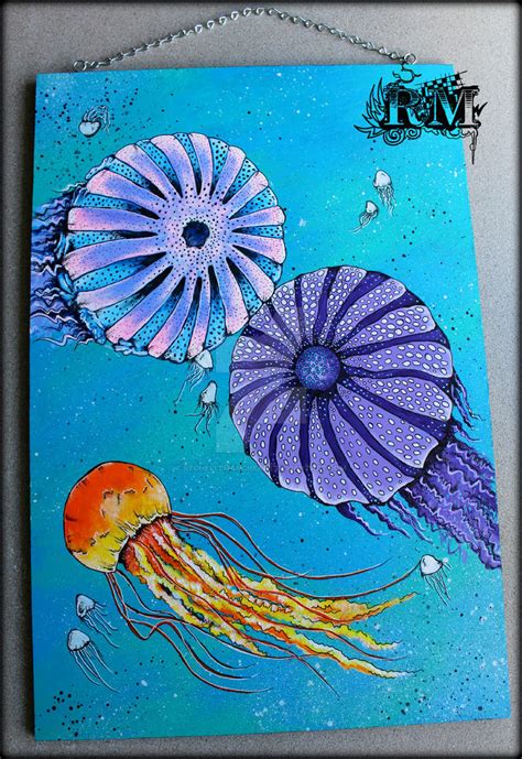 Jellyfish Painting By Rechellemancheart On Deviantart
