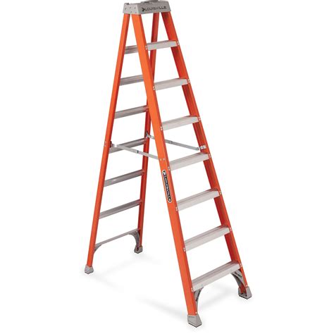 Davidson Ladder Inc 8 Ft Fiberglass Step Ladder With 300 Lb Load