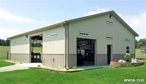 Steel Garage Buildings And Kits Custom Garage Shop Building