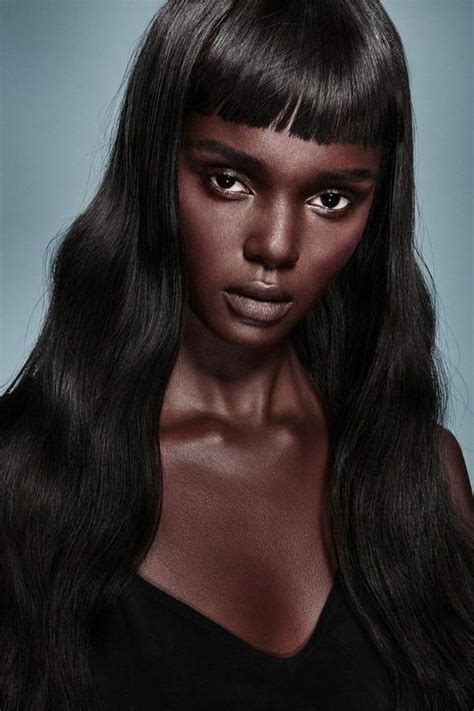 Model Duckie Thot Gorgeous Dark Skin African American Model Dark Skin Beauty Beautiful