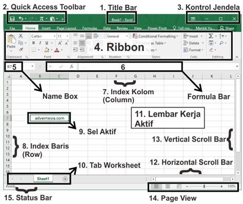 Pengertian Program Microsoft Excel Dan Bagian Bagiannya Fungsi Dan