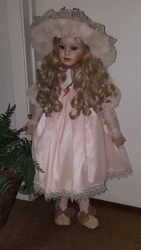 Vintage 30 Porcelain Doll Blonde Hair By Elise Massey 2593500