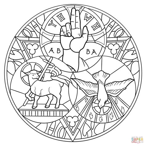 Printable Holy Trinity Coloring Page Inspirational Quotes Let Go And