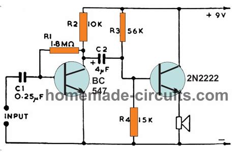 2n2222 Voltage Amplifier Circuits