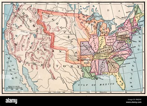 Map Of Us In 1830 Map