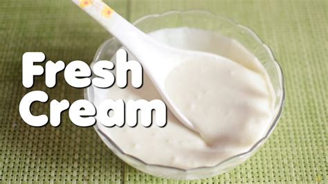 Fresh Cream Recipe Home Made Youtube