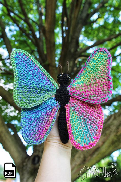 Butterfly Crochet Amigurumi Pattern Digital Pdf By Crafty Intentions