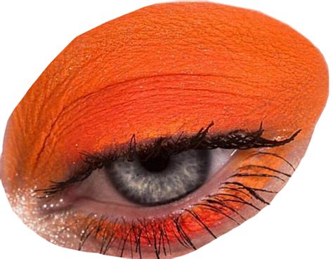 Eyes Orange Makeup Art Fashion Sticker By N Atalili