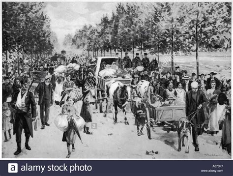 Belgian Refugees World War Black And White Stock Photos And Images Alamy